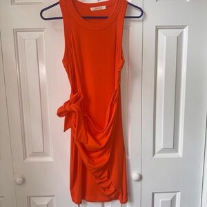 Orange Sleeveless Dress